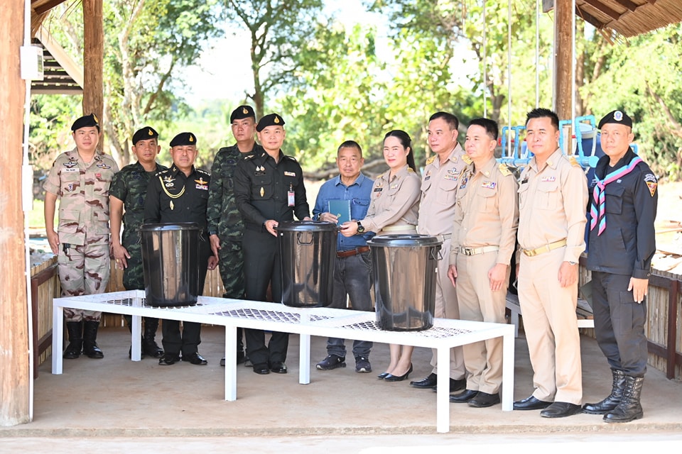 สพป.น่าน เขต 2 ร่วมรับมอบ โรงถั่วงอก โรงเพาะชำ โรงเพาะเห็ด และกระชังเลี้ยงกบ ของโรงเรียนบ้านปอน จากกรมการทหารช่าง